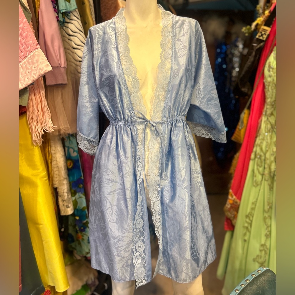 Vintage Blue Robe - Picture 2 of 12